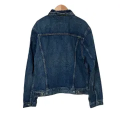 美品 POLO RALPH LAUREN ポロラルフローレン ユーズド加工 デニムジャケット Gジャン サイズM インディゴブルー メンズ 古着 中古 USED