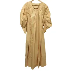 美品 Curensology カレンソロジー 長袖 ロング ドロストスリーブワンピース F オレンジ レディース 古着 中古 USED