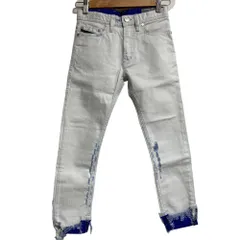 美品 DIESEL ディーゼル ダメージ加工 デニムパンツ ジーンズ サイズ8Y ホワイト キッズ 古着 中古 USED