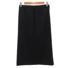 ヴィクター&ロルフ VIKTOR&ROLF タイトスカート ひざ丈 ウール カシミヤ混 38 紺 ネイビー ストライプ柄 /FF