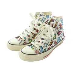 コンバース CONVERSE ALL STAR US NATIONSFLAG HI オールスター US ネイションズフラッグ HI スニーカー 23cm 白 ホワイト 赤 レッド 緑 国旗柄 ハイカット 1SC337 /RI ■OS