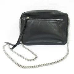 良品 All Saints オールセインツ FLEUR DE LIS CROSSBODY チェーンショルダーバッグ ブラック  レディース 古着 中古 USEDのサムネイル