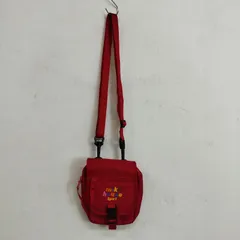 miki house ポシェット ショルダー バッグ ミニ 斜め掛け ロゴ 刺繍 平成 レッド フラップ ボディ BAG ポーチ C141のサムネイル