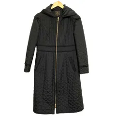 美品 22AW TOCCA トッカ  LAURA キルティングロングコート サイズ0 ブラック レディース 古着 中古 USEDのサムネイル
