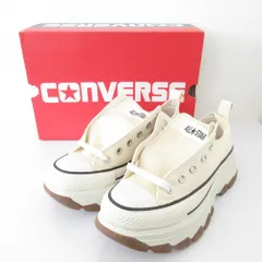 未使用 CONVERSE コンバース ALL STAR R TREKWAVE OX オールスター チャンキーソール スニーカー 1SD276 24.5cm ベージュ  レディース 古着 中古 USED