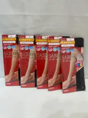 新品☆GUNZE グンゼ SABRINA イージーレングス ひざ下丈 ストッキング 5足セット 22〜25cm ブラック