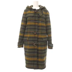 ユナイテッドアローズ UNITED ARROWS パイルメルトンダッフルコート トグルボタン S チェック柄  /YJ