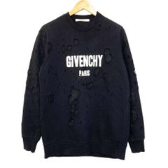 最終値下げ】希少Givenchy ダメージ加工スウェット ブラック - メルカリ