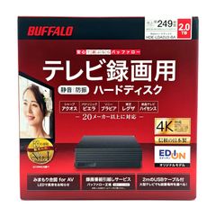 未使用品】BUFFALO バッファロー テレビ録画用ハードディスク 2TB HDE
