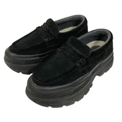 美品 CONVERSE ALL STAR コンバース オールスター TREKWAVE LOAFER 厚底 ローファー スリッポン スニーカー 24cm ブラック レディース 古着 中古 USED