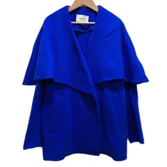 良品 ENFOLD エンフォルド ライトビーバー ケープコート SIZE38 ブルー レディース 古着 中古 USEDのサムネイル