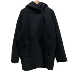 美品 journal standard ジャーナルスタンダード スーパー140モッサフードコート サイズ36 ブラック レディース 古着 中古 USED