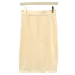 ユナイテッドアローズ UNITED ARROWS タイトスカート ひざ丈 麻 リネン 36 白 ホワイト /HN