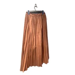 ガリャルダガランテ GALLARDAGALANTE タグ付き プリーツスカート ロング丈 アシンメトリー 1 ライトブラウン ■FY