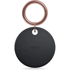 【新品】 【elago】 AirTag 2 1 対応 ケース シリコン 製 薄型 傷防止 保護 キーホルダー カバー キーリング タイプ ワンタッチ 取り付け 簡単 落下防止 アクセサリー シリコンカバー 紛失防止 軽量 スリム シリコンケース [ Air 0