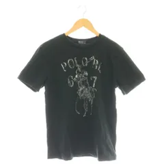 ポロ バイ ラルフローレン Polo by Ralph Lauren キッズ Tシャツ カットソー プリント 半袖 L 黒 /DF