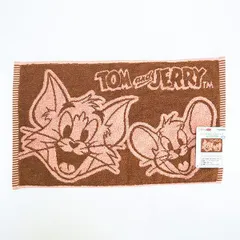 トムジェリ トム＆ジェリー ミニタオルバスマット スマイリー ブラウンのサムネイル