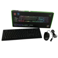 Razer RZ03-0436 DeathStalker V2 Pro ゲーミング キーボード Logicool M-U0052 マウスセット PC周辺機器 家電 中古 B10947022