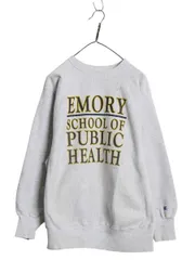 【お得なクーポン配布中!】 90s USA製 ★ チャンピオン リバースウィーブ 4段 カレッジ プリント スウェット メンズ XL オールド トレーナー ヘビーウェイト 裏起毛 灰