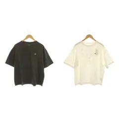 ビラボン BILLABONG ビッグシルエット バックプリントロゴTシャツ カットソー 2点セット M 白 ホワイト グレー 半袖 BC013-208 BC013-214 /YM