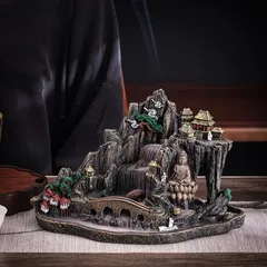 逆流香炉 香炉 お香 線香 山 仏像 仏 神様 神 滝 風水グッズ 縁起物 贈り物 プレゼント インテリア 玄関 オフィス 高級感 運 開運 商売繁盛 黄金 リラクゼーション 寝室 ヨガ リラックス