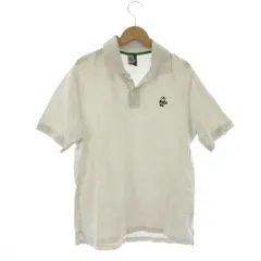 チャムス CHUMS ポロシャツ M 白 半袖 ロゴ刺繍 ポロカラー /JP