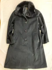 Palace Garden  パレスガーデン　毛皮ファーコート ロングコート　黒