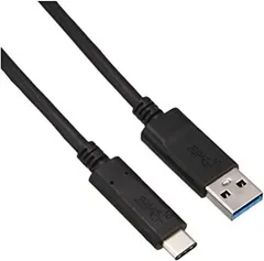 エレコム USBケーブル Type C (USB A to USB C) 1.0m USB3.1認証品 3A出力 最大10Gbps ブラック USB3-AC10NBK