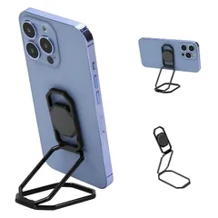 スマホリング 携帯リング リング ホルダー 折りたたみ式 スタンド機能 360°回転 薄型 滑り止め コンパクト耐久性 貼り替え可能 落下防止 粘着テープ式しっかり固定式 バンカーリング 携帯電話 iPhone/Android/switch/kindle/ 0