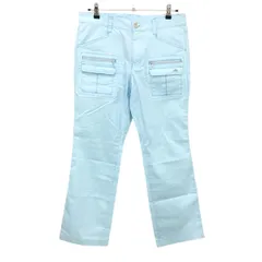 カッパ パンツ ライトブルー ストライプ地模様 ポケット複数  メンズ 82 ゴルフウェア Kappa