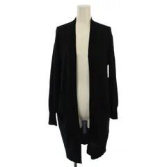 グリーンレーベルリラクシング ユナイテッドアローズ green label relaxing CR W/シルク ロング 14G カーディガン 長袖 F 黒 3528-119-0601 /BM ■MA