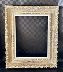 アートフレーム 額縁 空額 F6号 木製 茶金 ビンテージ レトロ 薄型