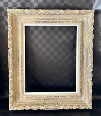 アートフレーム 額縁 空額 F6号　木製 茶金　ビンテージ　レトロ　薄型　水彩額縁　デッサン額縁　油彩額縁　油絵額縁　インテリア