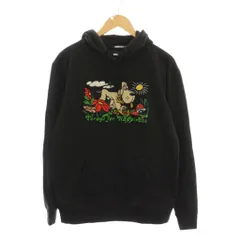 バンズ VANS パーカー スウェット 裏起毛 プルオーバー 長袖 S 黒 ブラック /YM