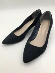 green label relaxing グリーンレーベルリラクシング 0731 日本製 ローヒール パンプス size23.5/紺 ■■ レディース