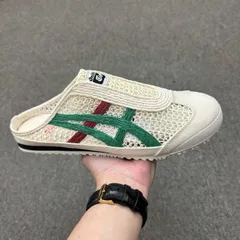 Onitsuka Tiger オニツカタイガー MEXICO66 メッシュ サンダル ミュール スリッポン アイボリー 男女兼用 通気性 軽量 夏