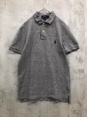 POLO RALPH LAUREN ポロ ラルフローレン SLIM FIT ロゴ刺繍 半袖 ポロシャツ sizeS(170/92A)/グレー ■◆ メンズ