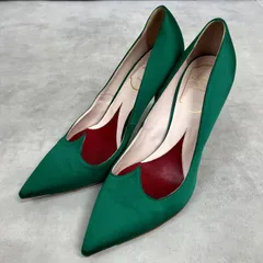 Roger Vivier　ロジェヴィヴィエ　アイラブヴィヴィエ　ヒール　ハート　グリーン　イタリア製　レディース　35.5　a01172のサムネイル