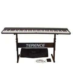 X03091 ポータブル電子ピアノ TERENCE V20 電源DC5V/2A 消費電力10w 88鍵盤 ホビー 楽器 機材 ピアノ キーボード 電子ピアノ スタンド付き