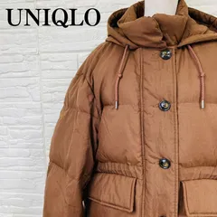 UNIQLO ユニクロ フード付きダウンジャケット ブラウン