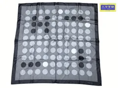 HERMES エルメス シルク カレ90 スカーフ 水玉 グレー ドット CENT POIS ドット柄 中古B 【送料無料】 A-9157【質屋出品】