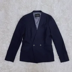 green label relaxing　グリーンレーベルリラクシング　united arrows　ユナイテッドアローズ　ジャケット　ノーカラー　ネイビー　36　スプリング　オフィス　カジュアル　セレモニー