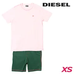 新品・未使用 ディーゼル DIESEL [XSサイズ] ルームウェア上下セット メンズ 収納袋付き 半袖Tシャツ ハーフパンツ パジャマ UMSFT-JUST-TOMY-Pのサムネイル