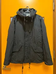 Y【Y2-09】◇ nano universe　Mサイズ　フード付き中綿ブルゾン　黒色