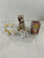 昭和レトロ　小ぶり　置物　飾り物　インテリア　4点セット