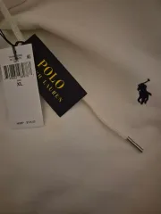 ポロ ラルフローレン 白 フード付きTシャツ XL