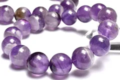 くっきり模様 ケープアメジスト　14mm　ブレスレット 1個売り パワーストーン 天然石 _BG6393-14