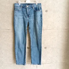 【USED】【裾上済み】古着 UNIQLO ストレッチスリムストレートジーンズ レディース ユニクロ ジーンズ 28インチ（71cm） メンズ 男女兼用 ジーパン デニムパンツ ボトムス デニム パンツ ユニクロジーンズ スリムストレート 中古