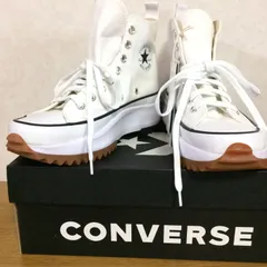 ☆韓国限定　コンバース　CONVERSE　Run  Star Hike　ホワイト　スニーカー　24.5ｃｍ