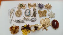 ヴィンテージ　アンティーク　ブローチ　まとめ売り